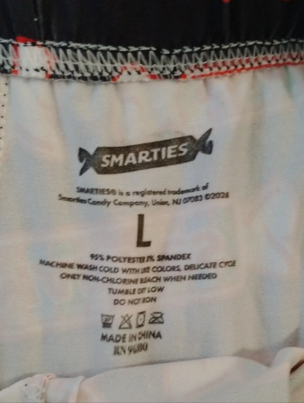 Smarties Candy Print Lounge Shorts - Size Large